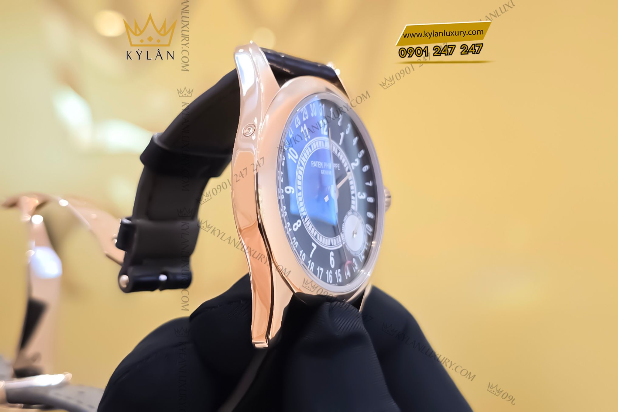 Kỳ Lân Luxury Patek Philippe Calatrava 6000R‑001 Rose Gold 2 Đồng hồ Patek Philippe Calatrava 6000R‑001 Rose Gold