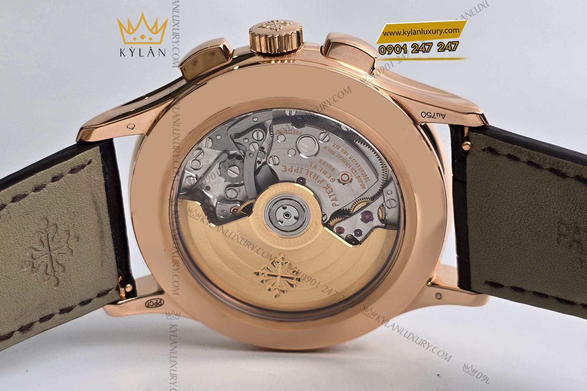 Kỳ Lân Luxury Patek Philippe Complications 5905R 001 Mat So Nau 3 Đồng hồ Patek Philippe Complications 5905R 001 mặt số nâu