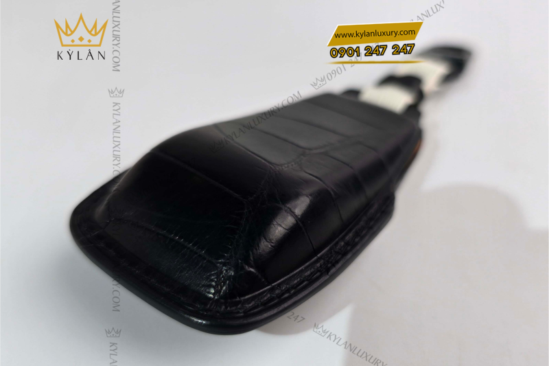 Bao da chìa khóa xe da cá alligator Mercedes