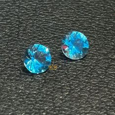 Cặp đá quý Topaz Xanh Biển