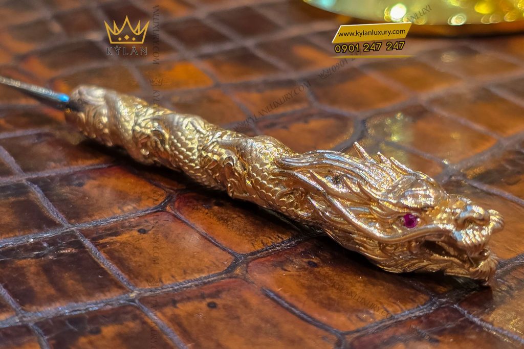 Kỳ Lân Luxury cay xam xi ga vang khoi au750 7 Cây xăm xì gà vàng khối Au750