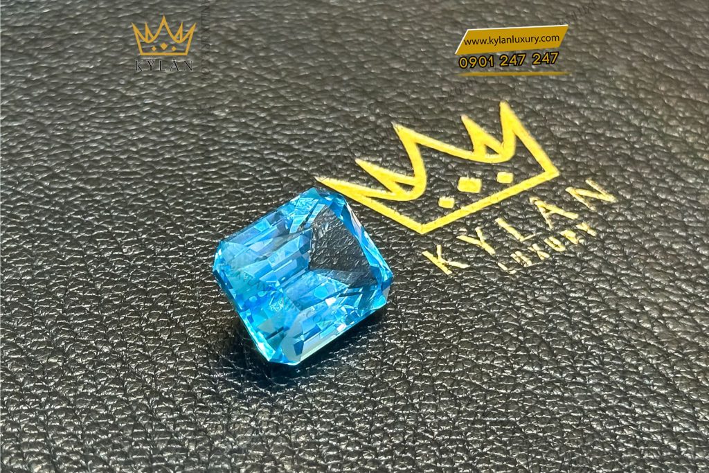 Kỳ Lân Luxury da topaz xanh bien 5 Đá Topaz xanh biển