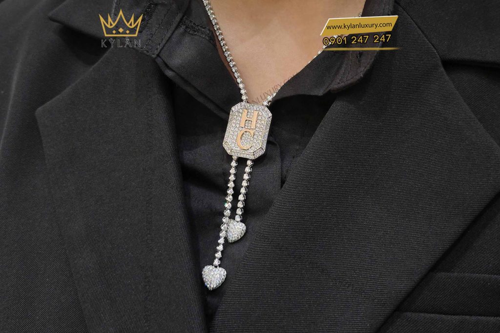 Kỳ Lân Luxury day chuyen hc vang nguyen khoi au750 dinh kim cuong 5 Dây chuyền HC vàng nguyên khối Au750 đính kim cương