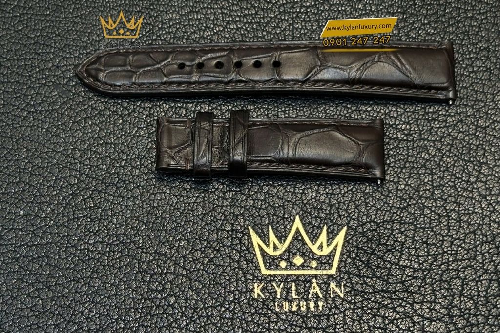 Kỳ Lân Luxury day dong ho tissot da ca nau 2 Dây đồng hồ Tissot da cá nâu