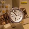 Đồng hồ Rolex Land-Dweller 36 M127285TBR-0002 Vàng Everose 18ct mặt trắng họa tiết tổ ong