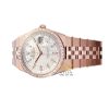 Đồng hồ Rolex Land-Dweller 36 M127285TBR-0002 Vàng Everose 18ct mặt trắng họa tiết tổ ong