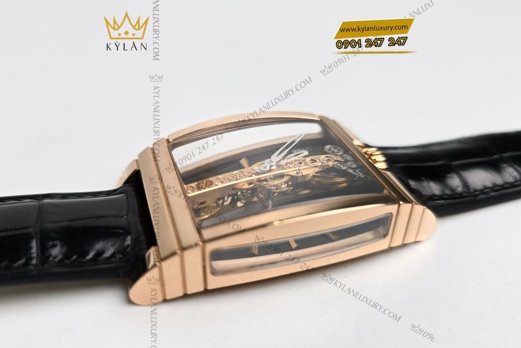 Kỳ Lân Luxury dong ho corum golden bridge 113 770 55 vang hong lo co 10 2 Đồng hồ Corum Golden Bridge vàng hồng mặt số đen lộ cơ