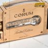 Đồng hồ Corum Golden Bridge vàng hồng mặt số đen lộ cơ