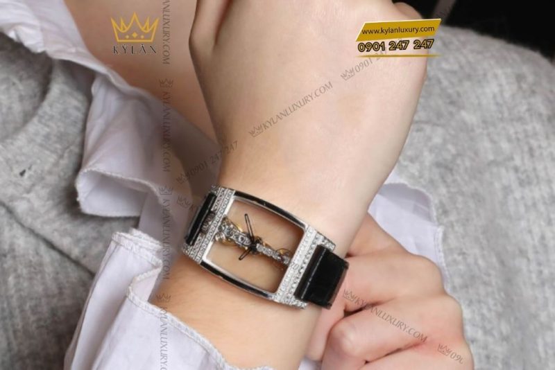 Đồng hồ Corum Golden Bridge 113.753.69/0001 vàng trắng lộ cơ