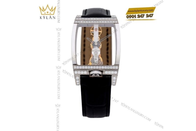 Đồng hồ Corum Golden Bridge 113.753.69/0001 vàng trắng lộ cơ
