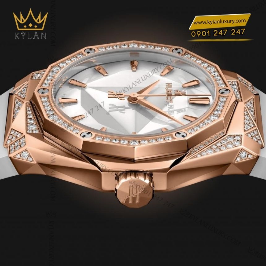 Kỳ Lân Luxury dong ho hublot classic fusion orlinski 40mm Đồng hồ Hublot Classic Fusion Orlinski 40mm King Gold White 550.OS.2200.RW.ORL20