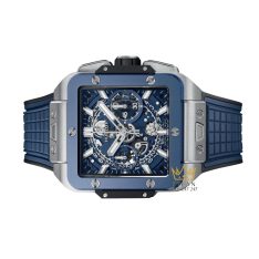 Đồng hồ Hublot Square Bang Unico Titanium Blue Ceramic 42mm 821.NL.5170.RX