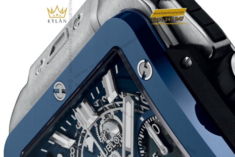 Đồng hồ Hublot Square Bang Unico Titanium Blue Ceramic 42mm 821.NL.5170.RX
