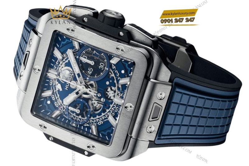 Đồng hồ Hublot Square Bang Unico Titanium Blue Ceramic 42mm 821.NL.5170.RX