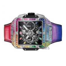 Đồng hồ Hublot Square Bang Unico Titanium Rainbow 42mm 821.NX.9017.RX.0904