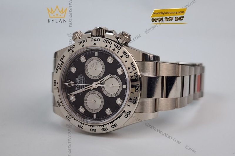 Đồng hồ Rolex Cosmograph Daytona 40 M126509-0002 vàng trắng mặt số đen