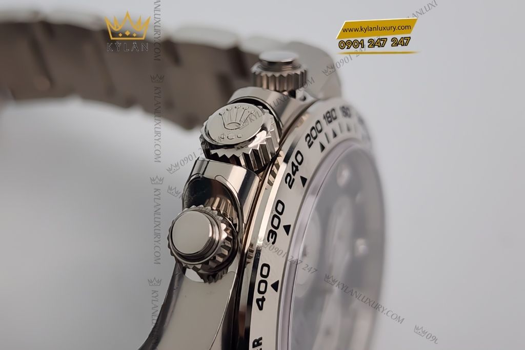 Kỳ Lân Luxury dong ho rolex cosmograph daytona 40m126509 0002 5 Đồng hồ Rolex Cosmograph Daytona 40 M126509-0002 vàng trắng mặt số đen