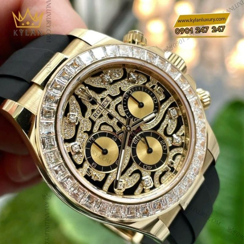 Đồng hồ Rolex Cosmograph Daytona Eye Of The Tiger 116588TBR vàng vàng 18k