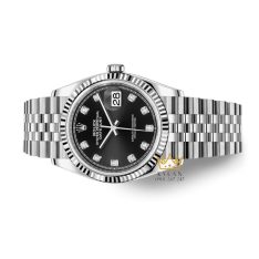 Đồng hồ Rolex Datejust 36mm M126234-0027 mặt số đen nạm kim cương