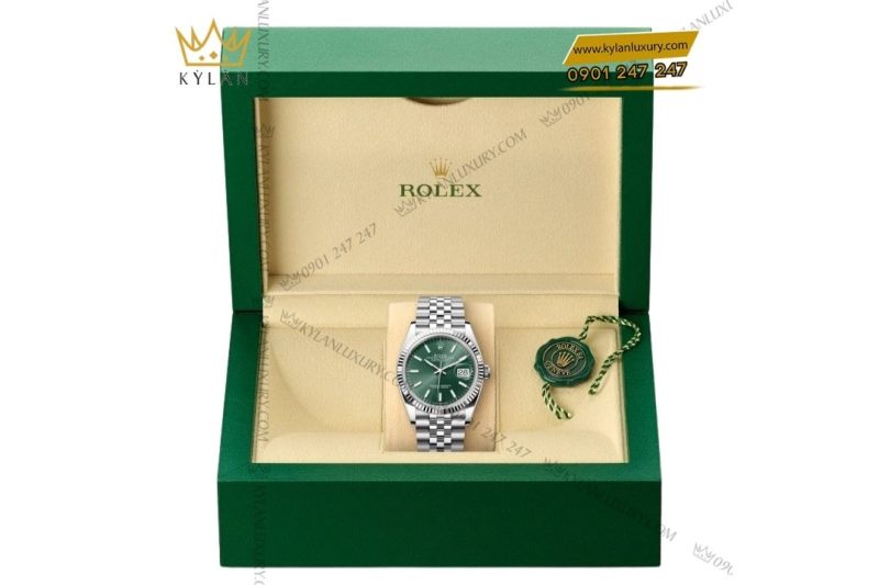 Đồng hồ Rolex Datejust 36mm M126234-0051 mặt số xanh bạc hà