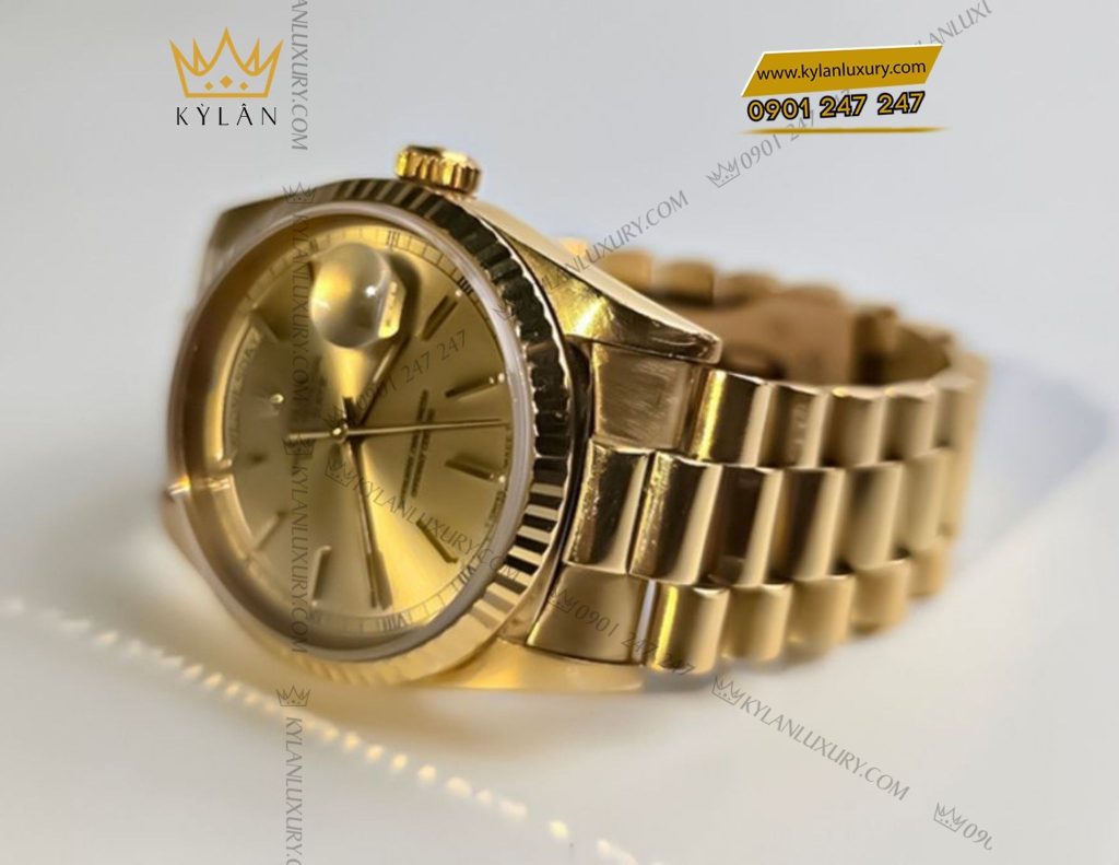 Kỳ Lân Luxury dong ho rolex day date 18238 4 Đồng hồ Rolex Day-Date 36mm 18238 36mm vàng vàng 18k