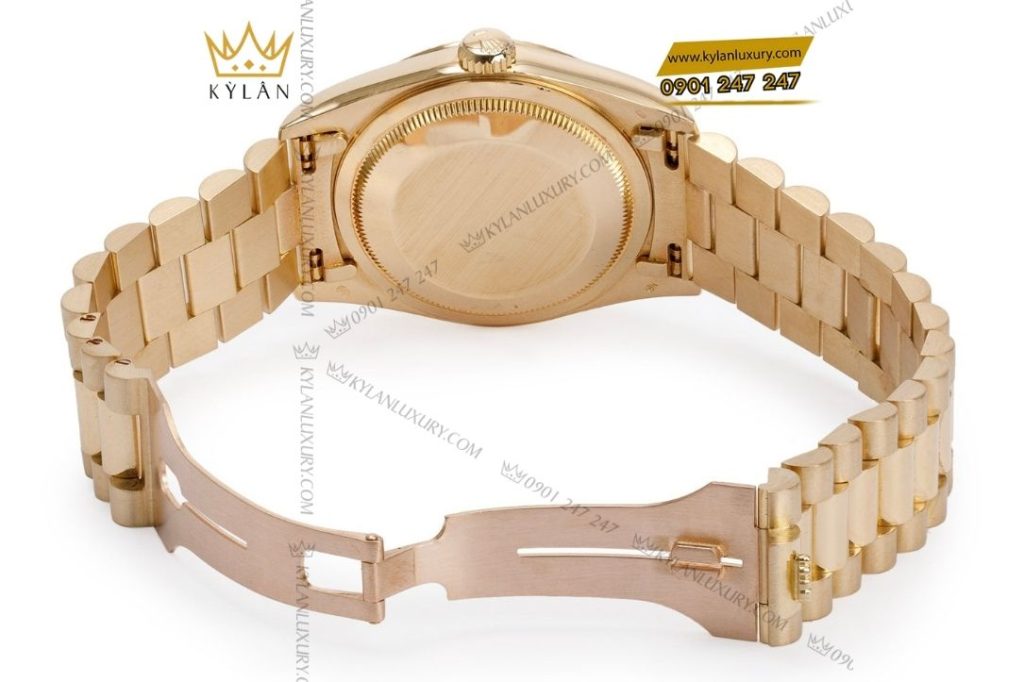 Kỳ Lân Luxury dong ho rolex day date 36 m128238 0045 3 Đồng hồ Rolex Day-Date 36 M128238-0045 vàng kim 18ct mặt số Champagne