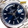 Đồng hồ Rolex Day-Date 36 M128239-0069 vàng trắng mặt số xanh dương đính kim cương