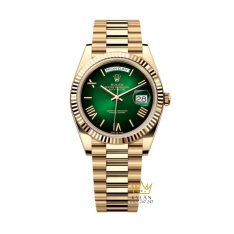 Đồng hồ Rolex Day Date 40 mặt số xanh lá ombre 228238-0069