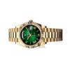 Kỳ Lân Luxury dong ho rolex day date 40 m228238 mat so xanh la 6 Đồng hồ Rolex Day-Date 40 M228238-0069 vàng kim 18ct mặt số xanh lá Ombré