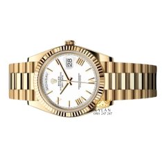 Đồng hồ Rolex Day-Date 40 M228238-0042 vàng kim 18ct với mặt số trắng
