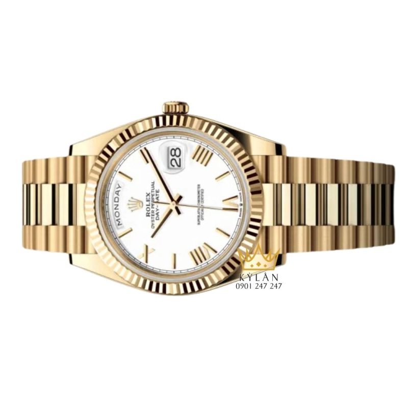 Đồng hồ Rolex Day-Date 40 M228238-0042 vàng kim 18ct với mặt số trắng