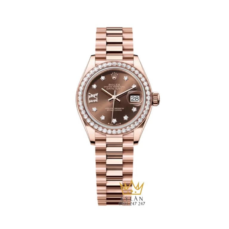 Đồng hồ Rolex Lady Datejust chocolate cọc số sao 279135RBR-0001