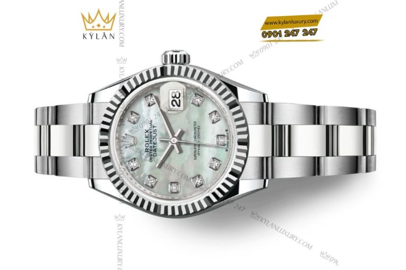 Đồng hồ Rolex Lady-Datejust 31 M279174-0010 vàng trắng mặt số xà cừ