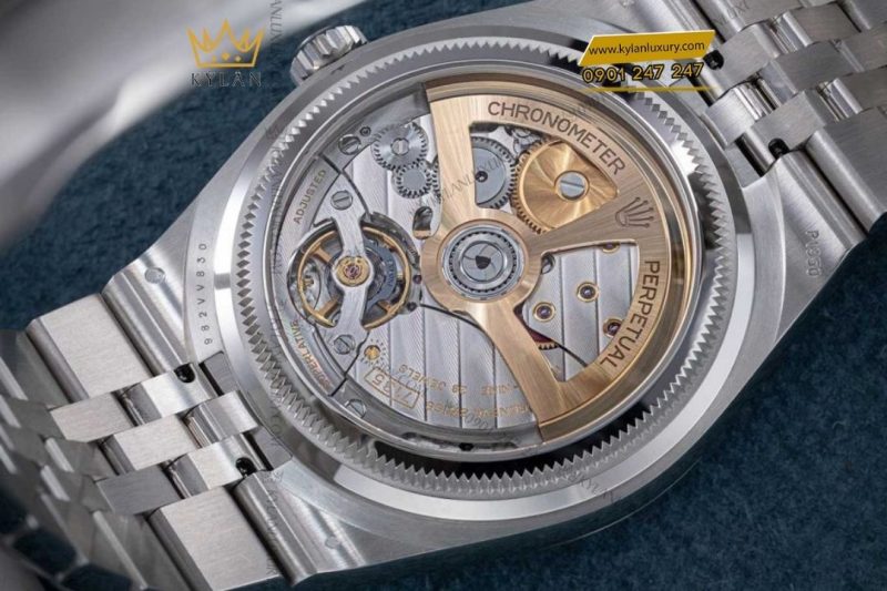 Đồng hồ Rolex Land-Dweller 36 M127234 mặt trắng họa tiết tổ ong