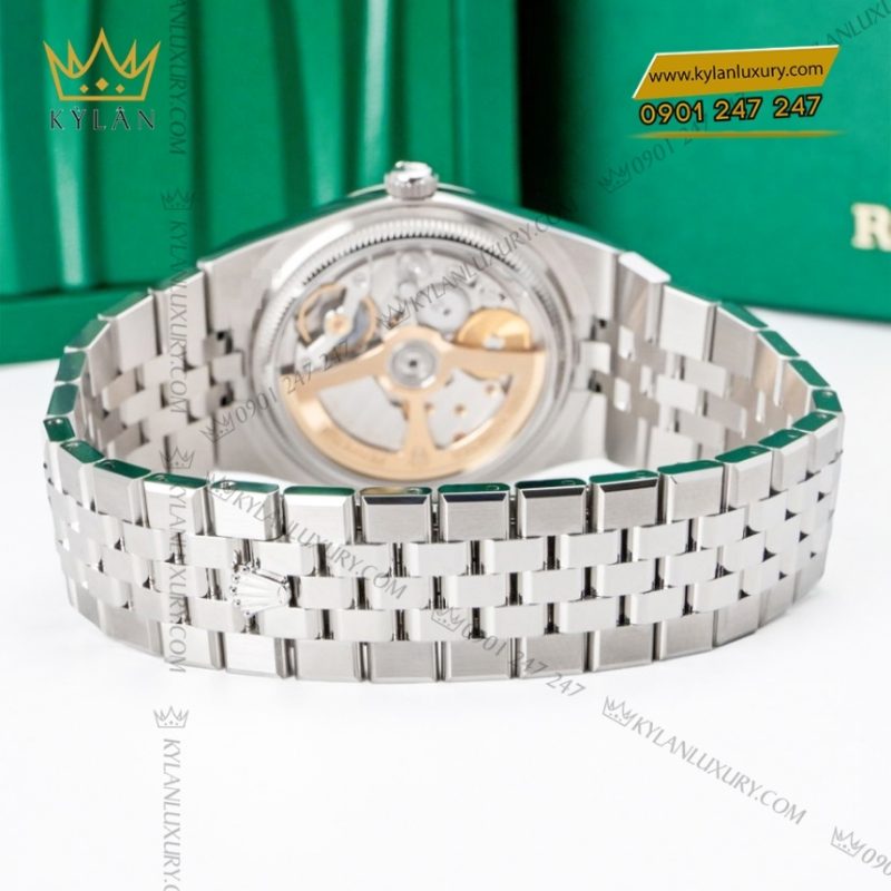 Đồng hồ Rolex Land Dweller 36 127234-0001 trắng họa tiết tổ ong