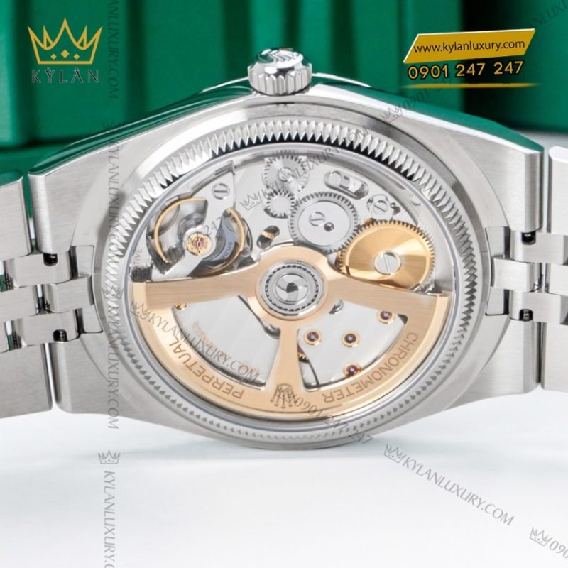 Đồng hồ Rolex Land Dweller 36 127234-0001 trắng họa tiết tổ ong