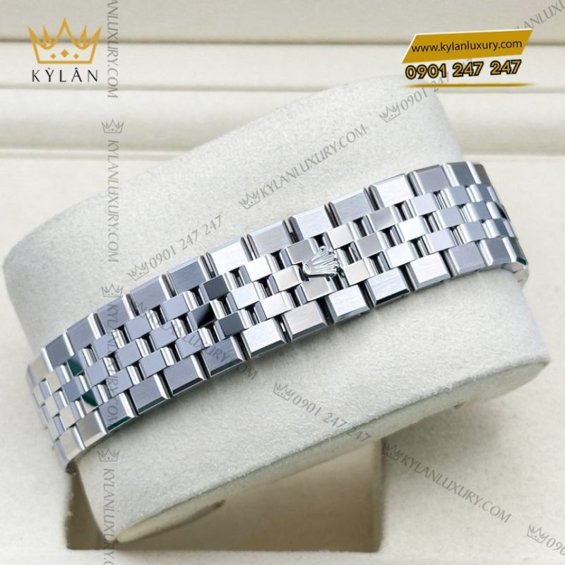 Đồng hồ Rolex Land Dweller 36 127234-0001 trắng họa tiết tổ ong