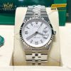 Đồng hồ Rolex Land Dweller 36 127234-0001 trắng họa tiết tổ ong