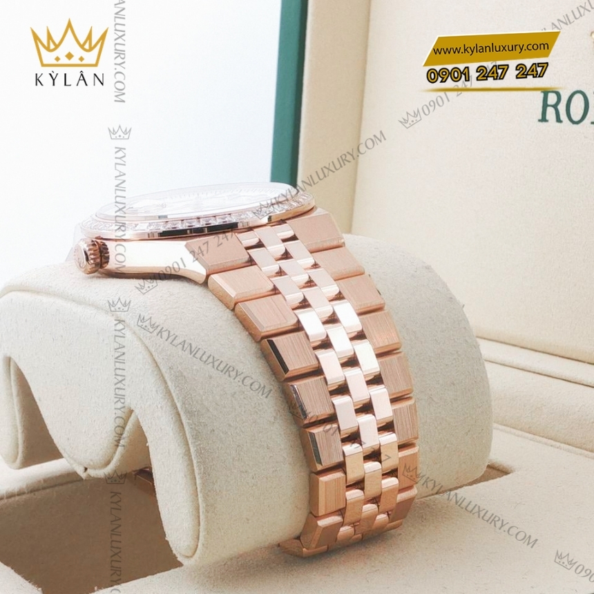 Kỳ Lân Luxury dong ho rolex land dweller 36 m127285 vang everose 18ct 2 Đồng hồ Rolex Land Dweller 36 vàng hồng vành kim 127285TBR-0002