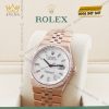 Đồng hồ Rolex Land Dweller 36 vàng hồng vành kim 127285TBR-0002