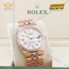Đồng hồ Rolex Land Dweller 36 vàng hồng vành kim 127285TBR-0002