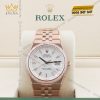 Đồng hồ Rolex Land Dweller 36 vàng hồng vành kim 127285TBR-0002