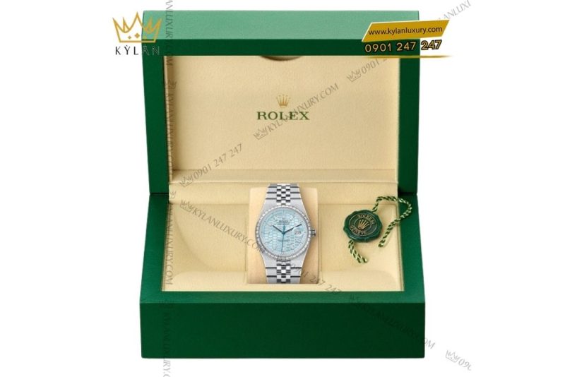 Đồng hồ Rolex Land-Dweller 36 m127286tbr-0001 bạch kim nạm kim cương