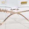Mắt kính KL làm từ vàng nguyên khối Au750 đính kim cương
