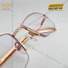Mắt kính vàng hồng nguyên khối Au750 đính kim cương
