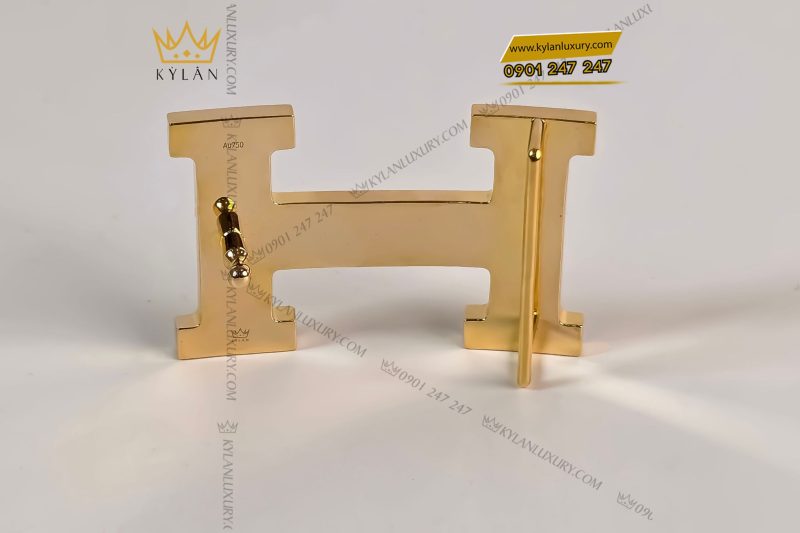 Mặt thắt lưng vàng chữ H vàng nguyên khối Au750