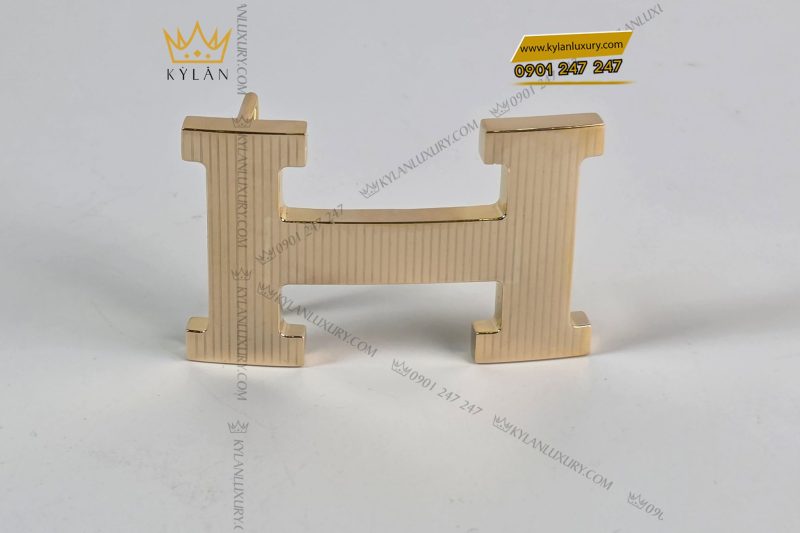 Mặt thắt lưng vàng chữ H vàng nguyên khối Au750
