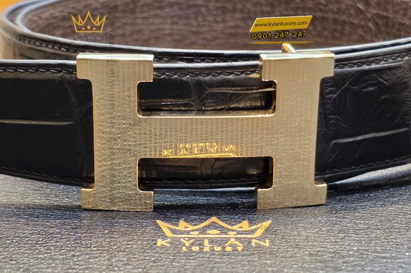 Mặt thắt lưng vàng chữ H vàng nguyên khối Au750