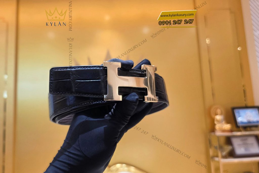 Kỳ Lân Luxury mat that lung vang chu h vang khoi au750 6 Mặt thắt lưng vàng chữ H vàng nguyên khối Au750