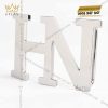 Mặt thắt lưng vàng trắng nguyên khối Au750 chữ HN